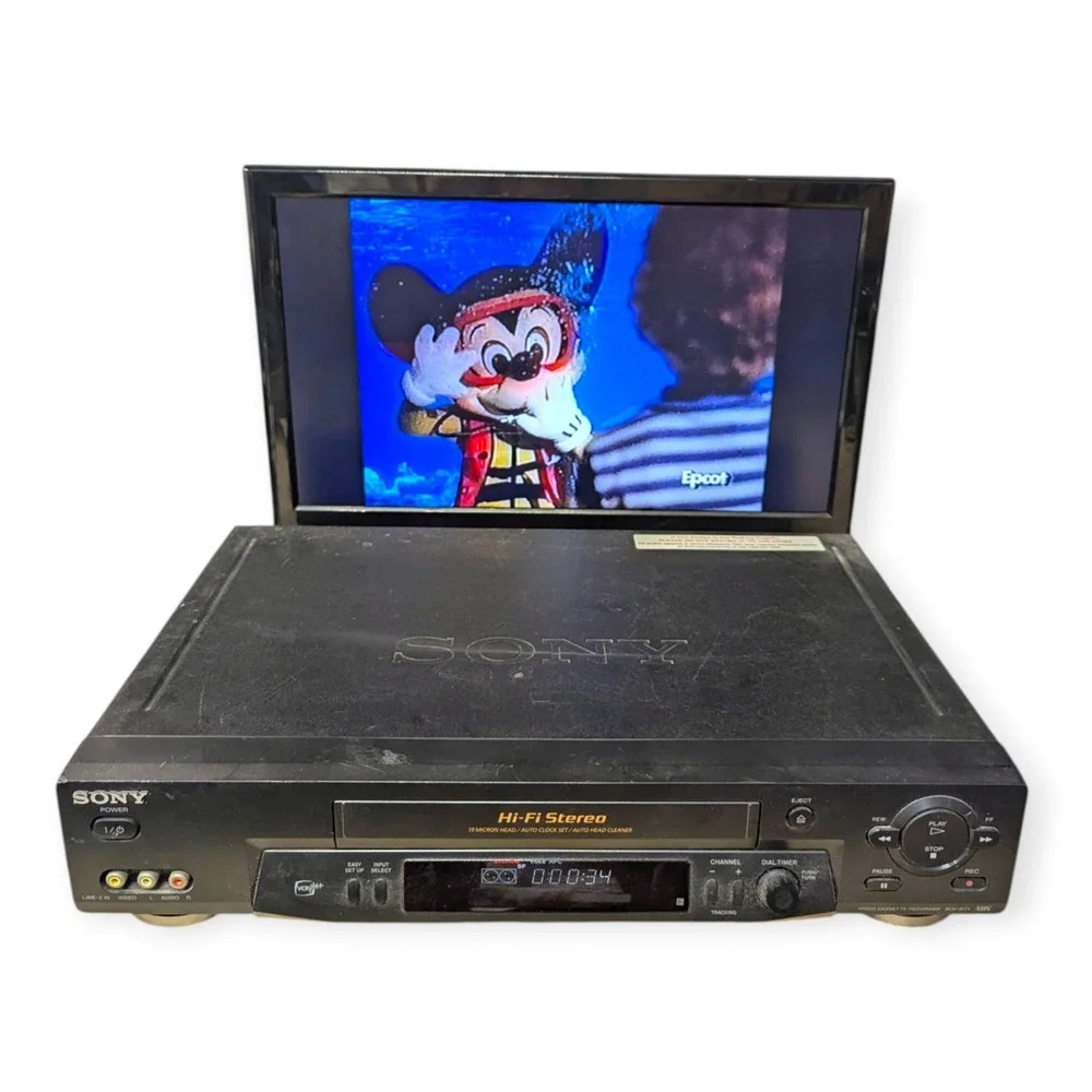 Sony SLV-N71 VCR Video Cassette Recorder Hi-Fi Stereo 4-Head Black